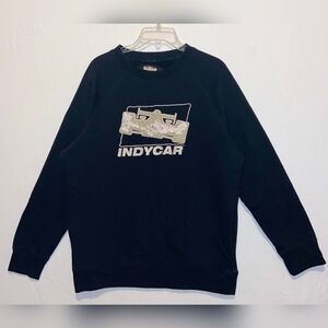 Black Crewneck Men's Sweater By IndyCar